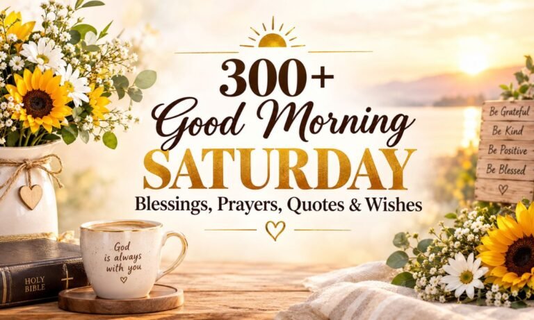 Good Morning Saturday Blessings