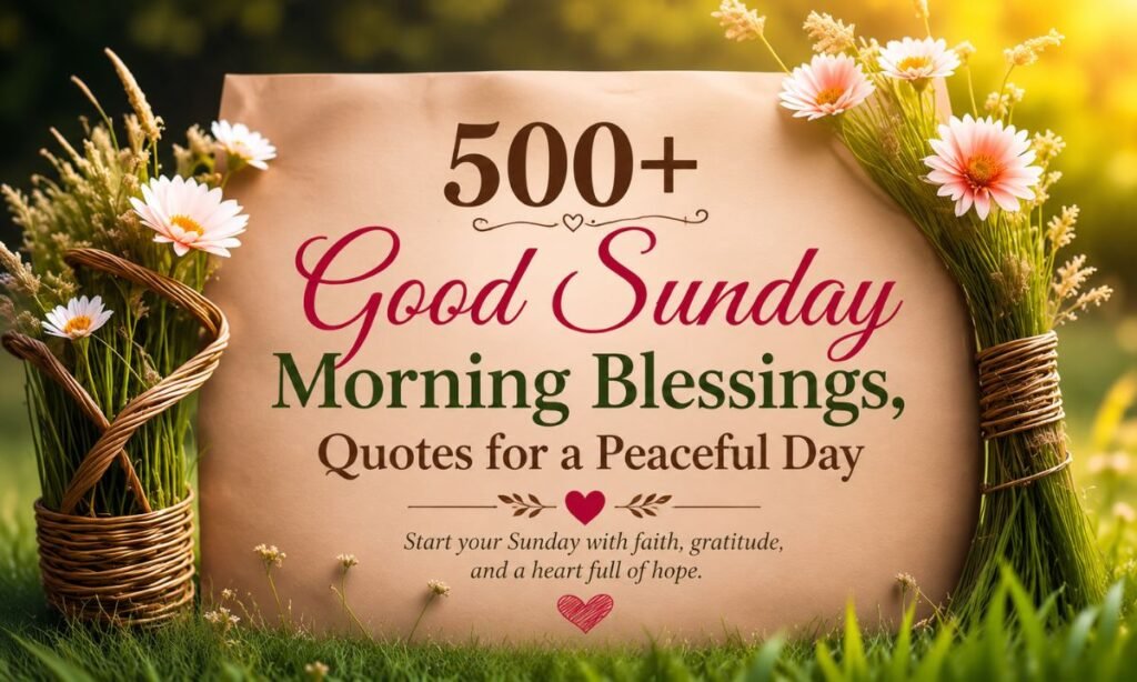 Sunday Morning Blessings